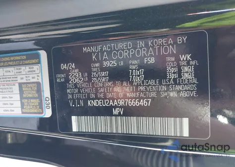 2024 Kia Seltos S z USA, uszkodzony, nr VIN KNDEU2AA9R7666467